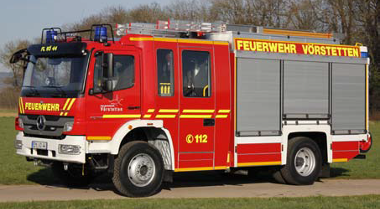 Symbolbild: Feuerwehr-Auto (fr wichtige Rufnummern)
